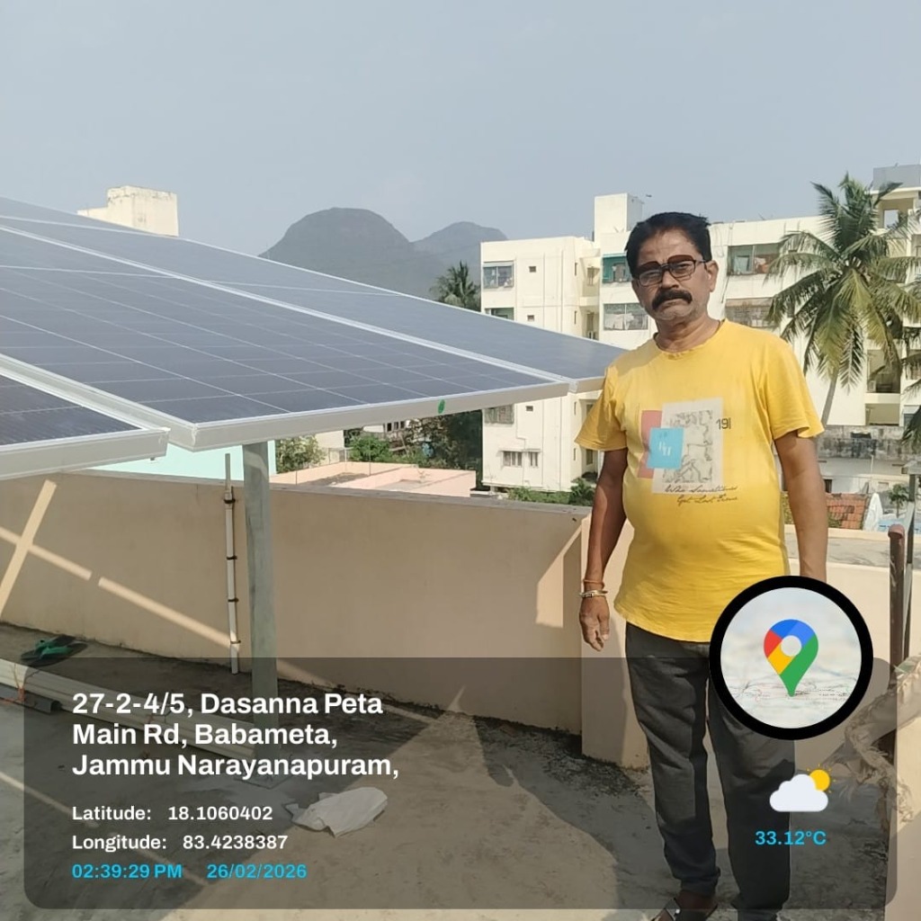 Live Solar Installation - Dasanna Peta, Babameta, Vizianagaram